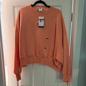 Nike Women’s Peach-Orange Crewneck Sweatshirt